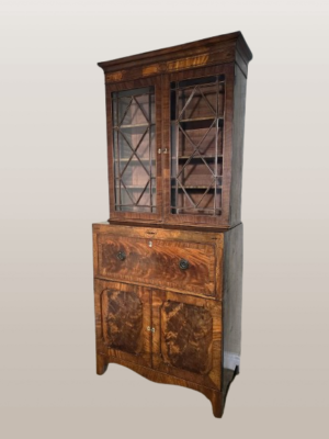 Antikvarinis Viktorijos laikų raudonmedžio sekretorius