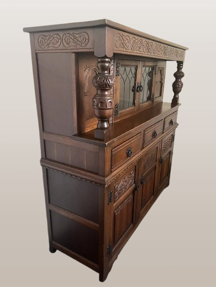 vintažinė ąžuolo stiliaus spinta - Image 5