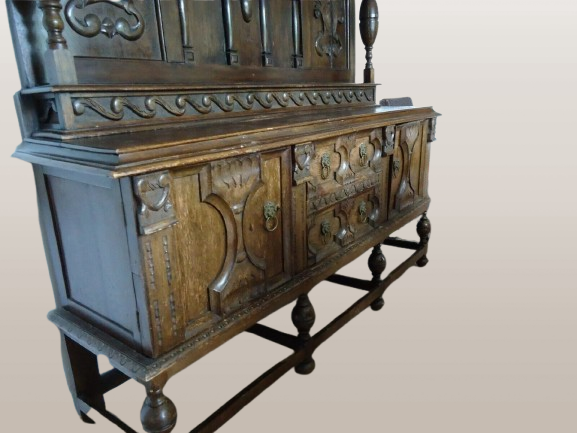 Originali senovinė ąžuolo bufetinė komoda - Image 4