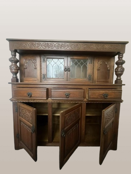 vintažinė ąžuolo stiliaus spinta - Image 3