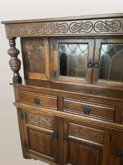 vintažinė ąžuolo stiliaus spinta - Image 2