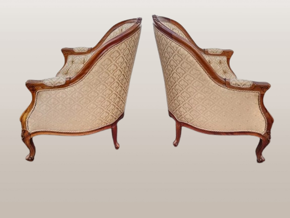 Pora antikvarinių ąžuolinių fotelių - Image 3