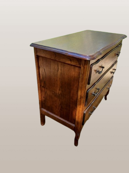 Vintažinė prancūziško ąžuolo komoda, Liudviko XV stilius - Image 3