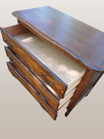 Vintažinė prancūziško ąžuolo komoda, Liudviko XV stilius - Image 4